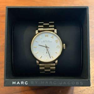 Marc Jacobs Baker Gold Tone Watch